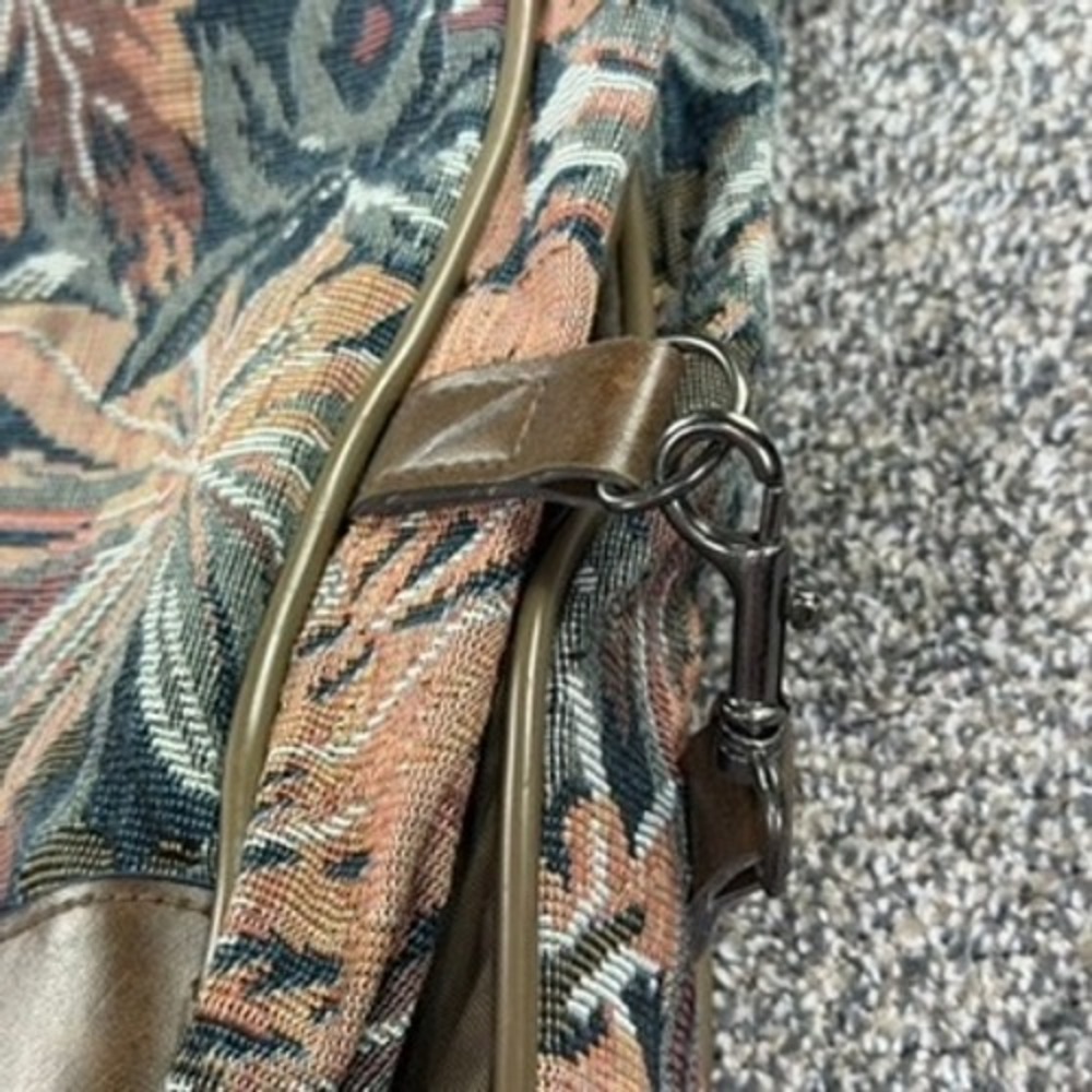 Givenchy Vintage Garment Bag Tropical Floral Tapestry Travel Suit‎ Carrier Brown - Picture 15 of 16